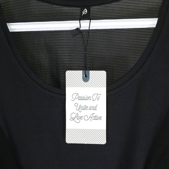 P'tula Molly Women's Top  Size XS Freestyle 3/4 Cinched Waist Baggy Black - Picture 6 of 9